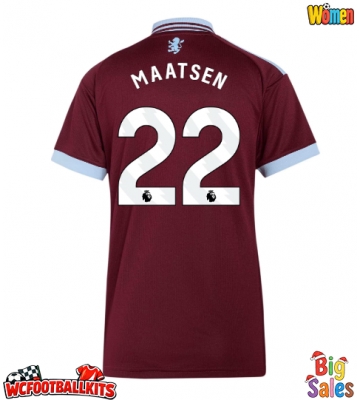 Aston Villa Ian Maatsen #22 Replica Home Stadium Shirt for Women 2026-27 Short Sleeve